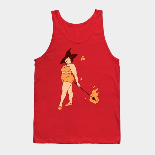 Fire Witch Tank Top by FindChaos